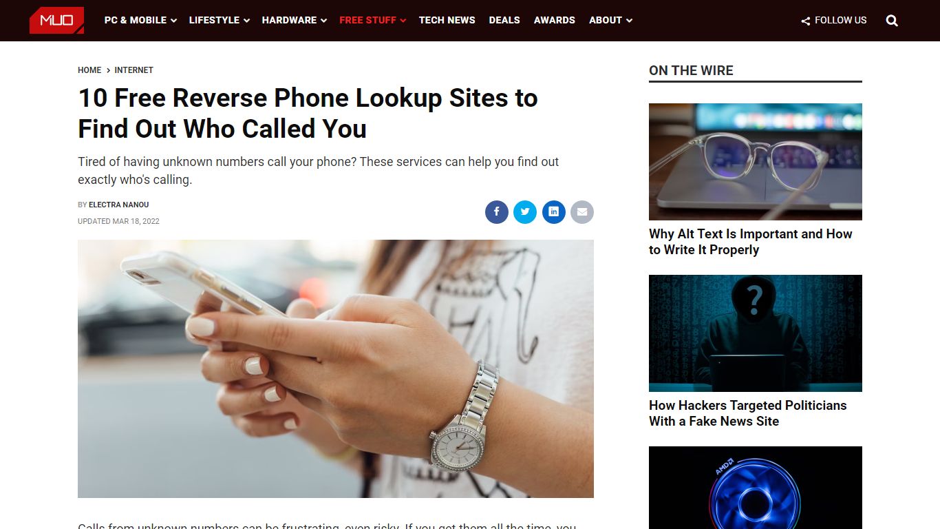 10 Free Reverse Phone Lookup Sites to Find Out Who Called You - MUO